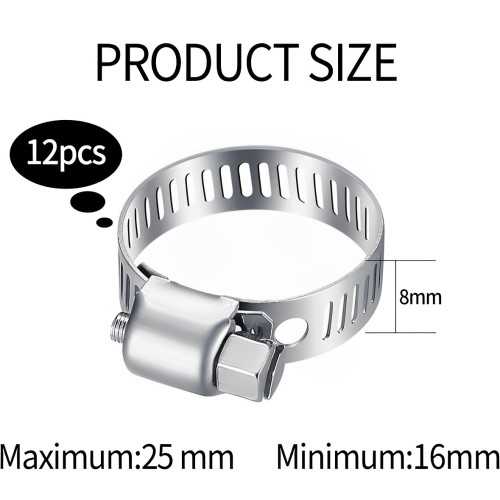 Set 12 Stringi Tubi in Acciaio inox 18-60 mm