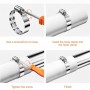 Set of 12 Stainless Steel Pipe Tighteners 18-60 mm