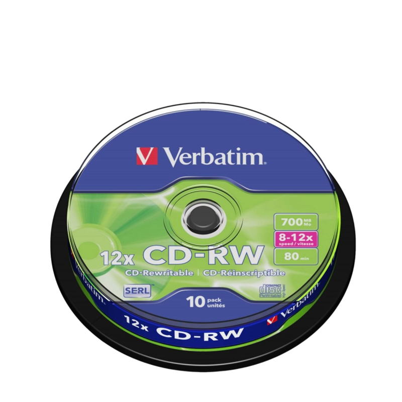 Verbatim CD-RW 700MB da 10 pz